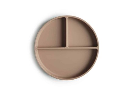 DELENÝ SILIKÓNOVÝ TANIER S PRÍSAVKOU MUSHIE - NATURAL