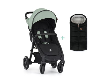 PETITE&MARS Kočík športový Street2 RWS Black Iron Green + PETITE&MARS fusak Jibot ZADARMO