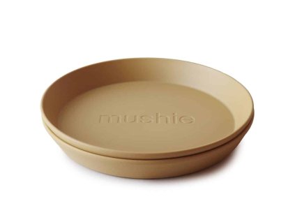 OKRÚHLY TANIERIK MUSHIE - MUSTARD, 2KS