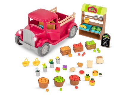 Farmársky pick-up so stánkom