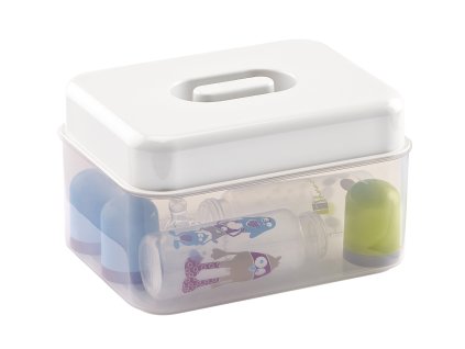 Thermobaby Sterilizačná krabička do mikrovlnnej rúry, White