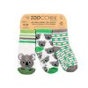 122-018-014 Zoocchini Set 3ks protišmykové ponožky Koala