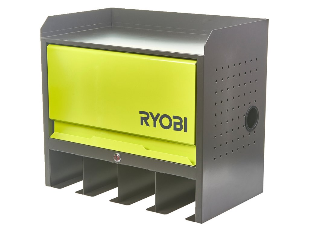 Ryobi RHWS-01 Nástěnná jednodvéřová skříň do garáže, 434 x 282 x 478mm, max. 150kg