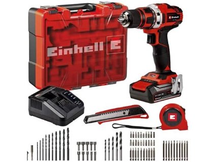 Einhell Expert TE-CD 18/40 Li +69, Aku vrtací šroubovák 18V,40Nm,1x2,5 Ah,nabíječka, kufr