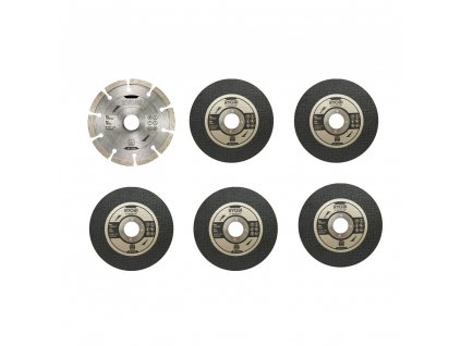 Ryobi RAK6AGD125 Sada brusných kotoučů 125mm, 6ks