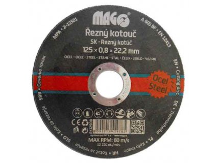 Magg RK12508 Řezný kotouč na ocel 125x0,8x22,2mm