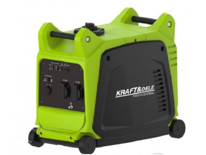 Kraft & Dele KD681 Elektrocentrála s hladkou sinusovkou, 3,3kW, 2x230V,1x12V, 1xUSB, 4takt