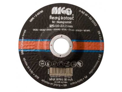 Magg RK12516 Řezný kotouč na kov 125x1,6x22,2mm