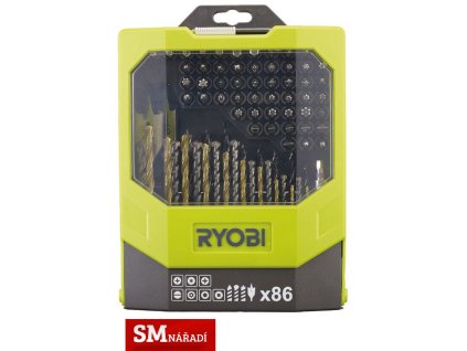 Ryobi RAK86MIXC Sada vrtáků a šroubovacích bitů 86ks