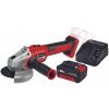 Einhell AXXIO 18/125Q Úhlová bezuhlíková aku bruska, 18V, 125mm,1x 4,0Ah,1x nabíječka