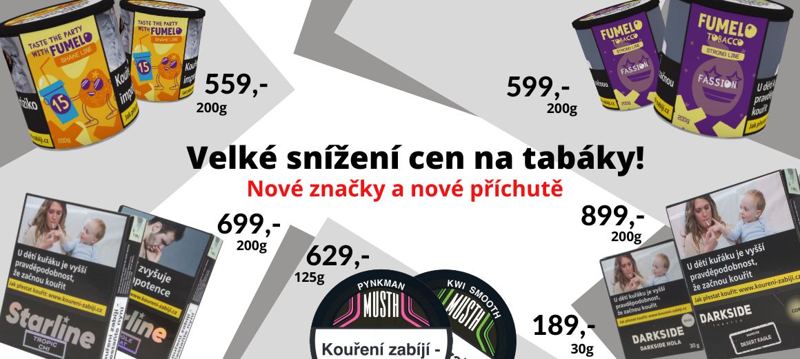 Tabaky new price