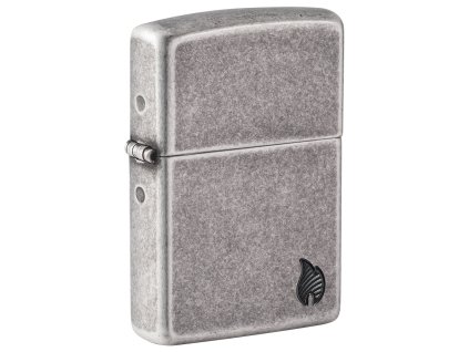 Zippo 27010 Armor® Antique Silver Flame Design