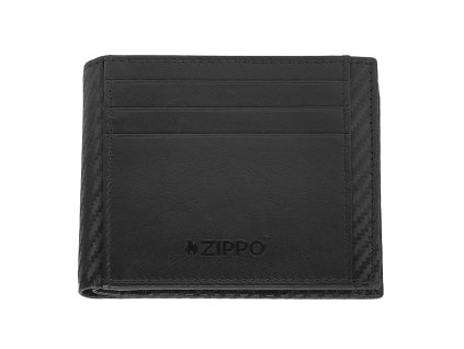 44190 Kožené pouzdro na karty Zippo Carbon