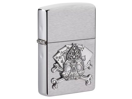 Zapalovač Zippo 21937 Card Skull Emblem