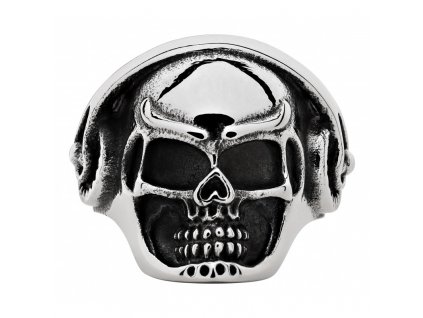 45211 Prsten Zippo Headphone Skull Ring vel.62