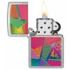 Zapalovač Zippo 25648 Neon Pattern - otevřený