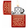 Zapalovač Zippo 26512 Flower Pattern - otevřený