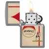 Zapalovač Zippo 26734 Vintage Design - otevřený