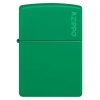 Zippo 26107 Grass Green Matte Zippo Logo