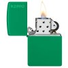 Zippo 26107 Grass Green Matte Zippo Logo