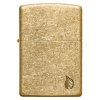 Zippo 23008 Armor® Tumbled Brass Flame Design