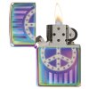 Zippo 26025 Rivet Peace Sign otevřený