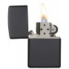 Zippo 26110 Black Matte otevřený