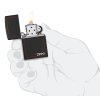 Zapalovač Zippo 26117 Black Matte with Zippo & Border
