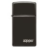 Zippo 26583 Slim® High Polish Black Zippo Logo