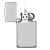 Zippo 28006 Sterling Silver Slim otevřený