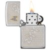 Zapalovač Zippo 22059 Zippo Bolted - otevřený