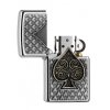 Zippo 25541 Spades Emblem 3D - otevřený