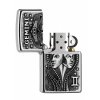 Zippo 25551 Gemini Zodiac Emblem - otevřený