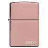 Zippo 26908 High Polish Rose Gold Zippo Logo - přední strana
