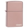 Zippo 26908 High Polish Rose Gold Zippo Logo
