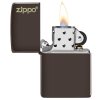 Zippo 26911 Brown Zippo Logo - otevřený