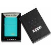 Zippo 26952 Flat Turquoise Zippo Logo - dárková krabička