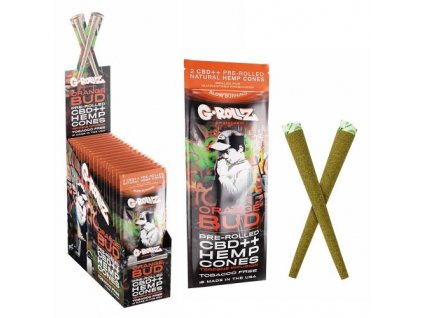 grollz banksy forrullade cbd hampa wrap cones orange bud display 500x500