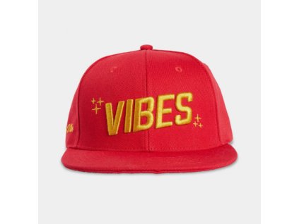 vibes snapback red