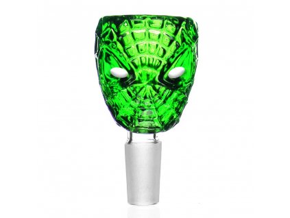 glass bowl spiderman green