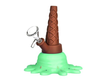 wholesale silicone pipe ice cream green 1