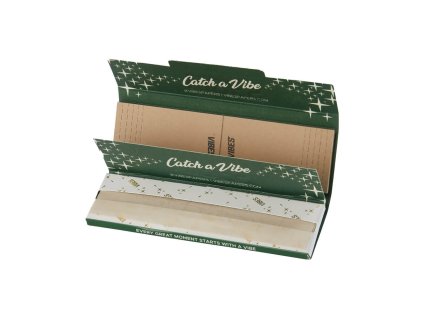 wholesale vibes rolling papers king size slim with tips organic hemp 24pcs display 1