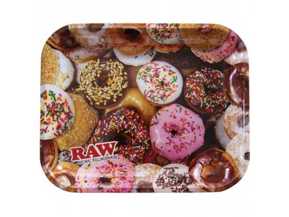 raw donut tray large rolling tray made of metal 3 trays