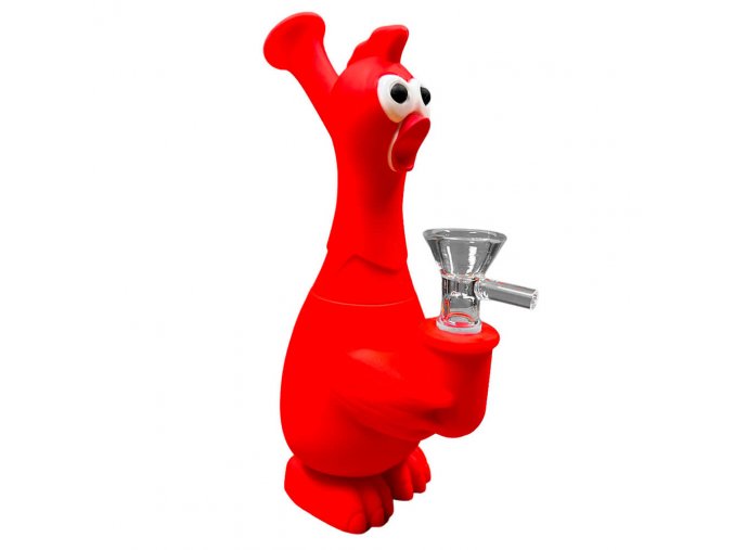wholesale chicken silicone bong red