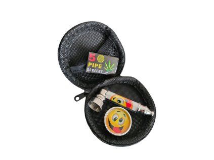 Drtič se šlukovkou a sítky v pouzdře