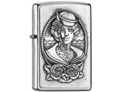 zippo sailor girl emblem