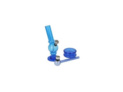 100694 1 bong akrylovy sh giftset blue 15cm