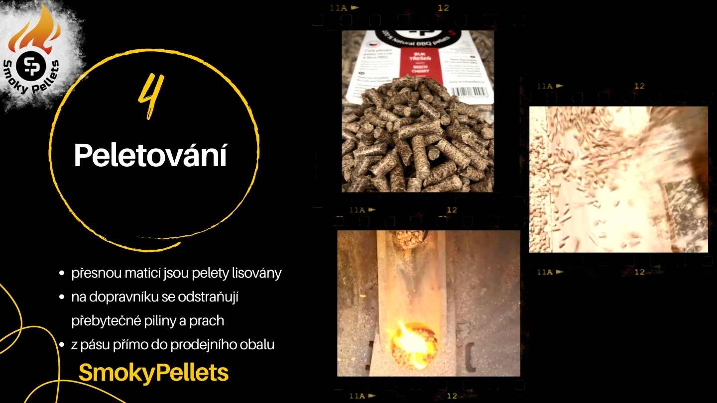 Výroba pelet značky Smoky pellets na gril a uzeni