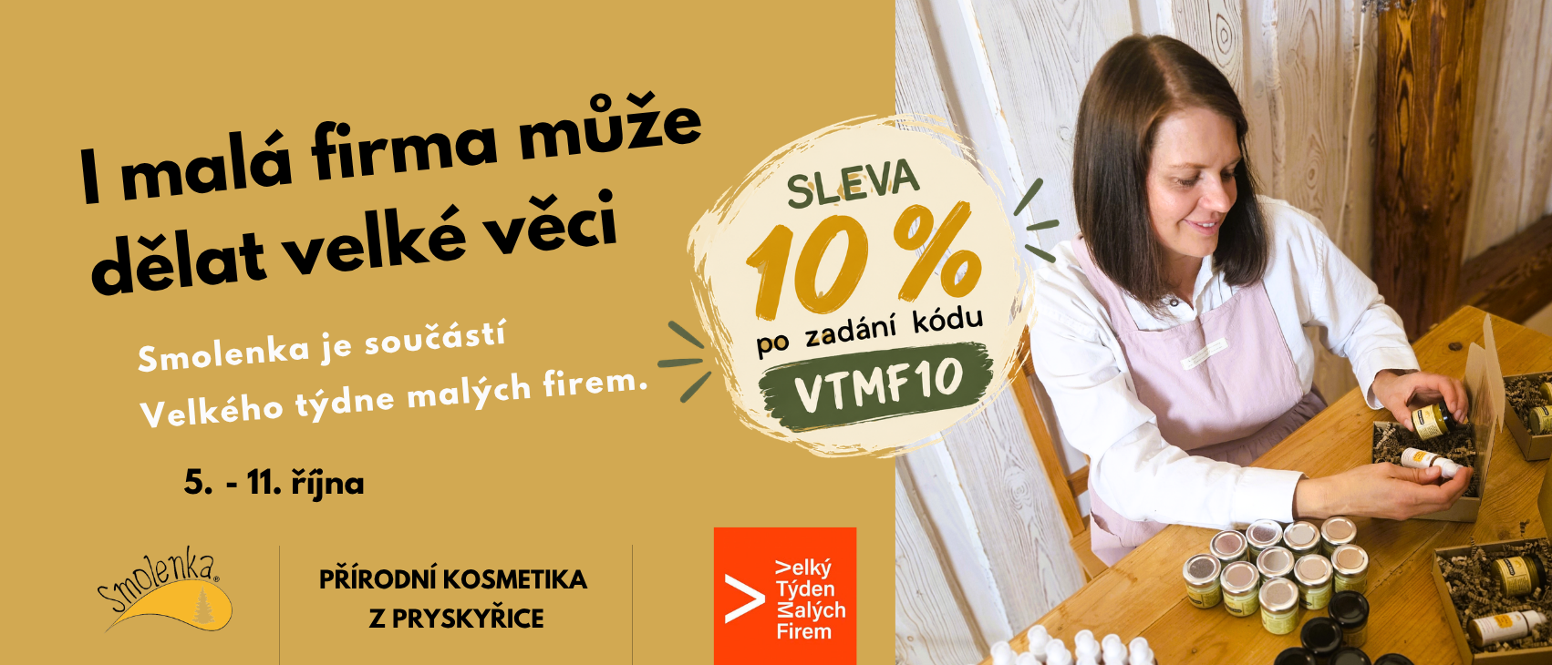 Smolenka je součástí akce Velký týden malých firem