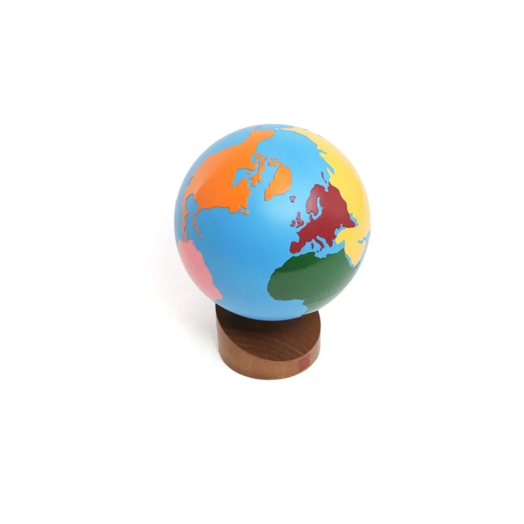 GM2203B 5 globe of the continents colored